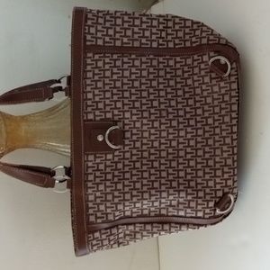 Women's Tommy Hilfiger Brown Signature Print Handbag